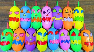 Making CLEAR Slime With Halloween BALLOONS!! Satisfying Slime Video Series #5