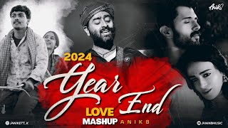 2024 Year End Love Mashup | ANIK8 | Sajni Re | Best Of 2024 Mashup [Bollywood Lo-fi, Chill]