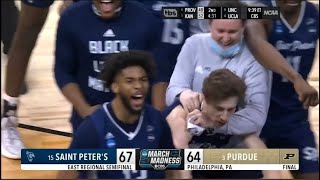 15 seed St.Peter’s UPSETS 3 seed Purdue; advances to Elite 8!! 😱 | March Madness 2022