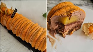 bûche chocolat orange🍊un vrai délice