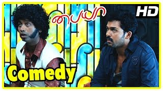 Paiya Tamil Movie Comedy Scenes | Karthi seeks Jagan's help | Tamanna inquires about her family