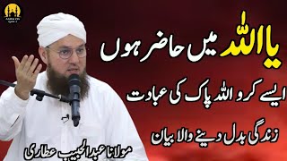 Aise Karo Allah Ki Ibadat | Maulana Abdul Habib Attari New Life Changing Bayan