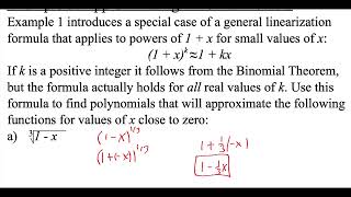 5.5.1 Linear Approximation