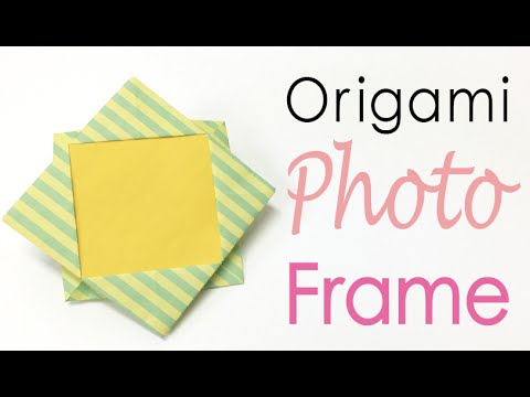 Easy☺︎ Origami Paper Photo Frame ✨DIY✨ - Origami Kawaii 〔#128〕 Easy☺︎ Origami Paper Photo Frame ✨DIY✨ - Origami Kawaii 〔#128〕