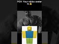 POV : Your roblox avatar is… #shorts #roblox #meme #memes #chad #gigachad #funny