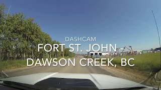 Fort St. John to Dawson Creek, BC - Timelapse