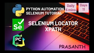 Day 11 Python Selenium XPath Locator #python #tutorial #selenium #xpath #softwaretesting #software