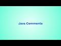 Java Comments Explained | Single-line, Multi-line & JavaDoc Comments 🚀