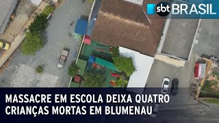 Massacre em escola deixa quatro crianças mortas em Blumenau | SBT Brasil (05/04/23)
