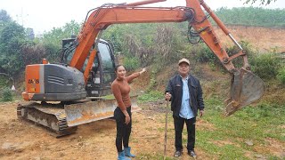 Help a 75 year old couple, a poor household in the mountains, build a new house - Green forest life