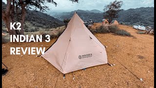 Review เต็นท์กระโจม K2 INDIANS 3 เสา A