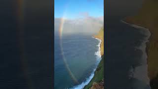 #🌈 #rainbow #madeira #ocean #hills #mountains #радуга #веселка