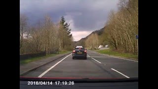 Dash cam footage from Abercynon to Mt Ash on A4059.