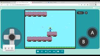simple platformer in MakeCode Arcade, make a character jump.