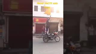 Nihang singh Dangerous stunt on Road ||| by Akay facts and tech Team