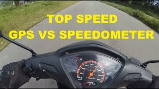 Tes top speed Honda Revo X (GPS VS SPEEDOMETER)