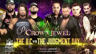 WWE Crown Jewel 2022 The O.C. vs The Judgment Day Official Match Card