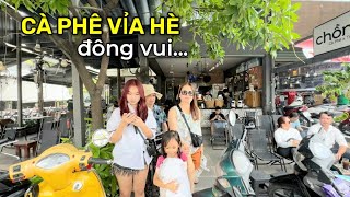 Vlog 213: ĐI BỘ RA ĐẦU HẺM UỐNG CÀ PHÊ VỈA HÈ #dungcaliusa