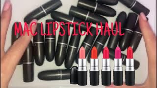 HUGE MAC Lipstick Haul - 20 new shades!! (Back 2 Mac) 💄💋