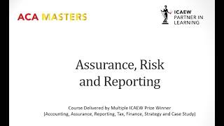 How to Pass the ICAEW ACA Assurance, Risk and Reporting (ARR) exam