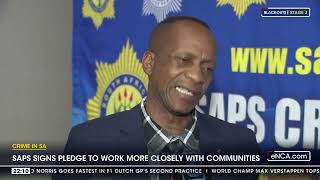 SAPS signs pledge to work more closely with communities