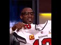 Shannon Sharpe got a Tom Brady jersey #shorts