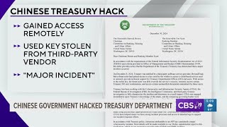 Chinese government hacked the U.S. Treasury Department