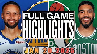 Golden State Warriors VS Boston Celtics FULL Game Highlights Jan 20,2025 NBA Season 2024-25