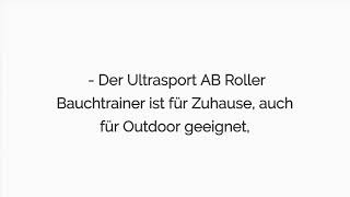 Ultrasport AB Roller Bauchtrainer – Bauchroller inklusive Knieauflage und Trainingsanleitung