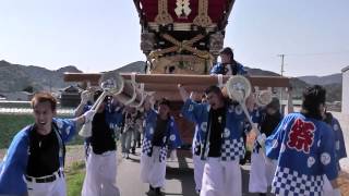 平成24年 阿万亀岡八幡神社春祭り 宵宮 伊賀野 道唄 祇園囃子