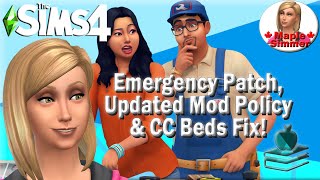 Emergency Patch, Updated Mod Policy & CC Beds Fix! (Sims 4 News)