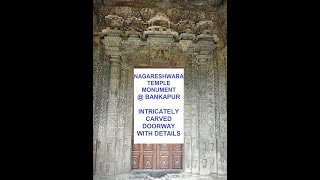 Nagreshwara temple Bankapura  - Door carving in detail