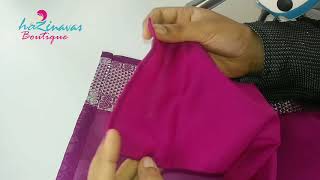 How to attach Falls on Saree in Tamil - Quick and Easy.