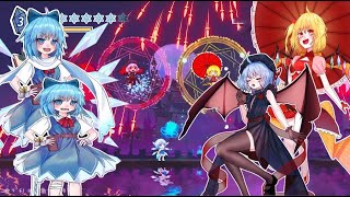 [ENG] Touhou Hero of Ice Fairy: Prologue Flandre \u0026 Remilia NO Damage / Cirno English Gameplay No Hit