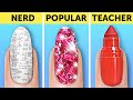 NERD GIRL VS POPULAR GIRL || Funny School Hacks And Tricks By 123 GO! GOLD