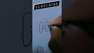 Bubble Hand Writing|Creative Handwriting alphabet"H" #easy #shorts
