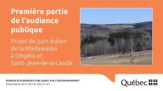 Première partie de l'audience publique - Séance 1/3 - 25 février 2025 à 19h