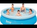 UNBOXING & SETUP BESTWAY FAST SET POOL 10FEET MALAYSIA