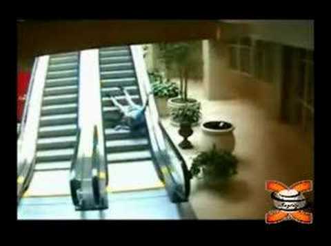 Old Man Falls Up Escalator Videou Fail Epic Fail Know Your Meme