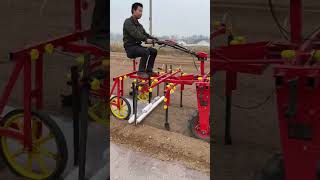 gasoline mulch laying machine #mulch #mulcher #mulchertracktor #mulching