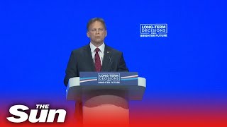 Defence Minister Grant Shapps makes speech as annual Tory party conference opens