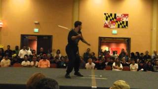 2014 US International Kuo Shu Championship Tournament Masters Demonstration - Mattias Yerg 长小棒