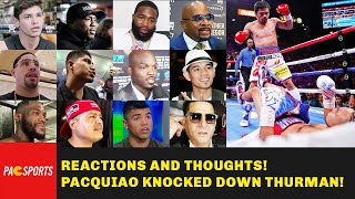 Pacquiao Vs Thurman - All Boxing Champs and Trainers REACTIONS, THOUGHTS and OPI