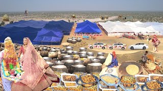 Pakistan Biggest and Traditional Marriage Ceremony in Desert Village | Mega Cooking for 15000 People