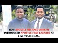 WATCH HOW APOSTLE MICHAEL OROKPO INTRODUCED APOSTLE FEMI LAZARUS AT EJMI YESTERDAY