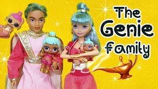Sniffycat Barbie Families ! The GENIE Family & the Color Change Bunny ! Toys and Dolls Fun for Kids