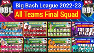 Big Bash League 2022-23 All Teams Squad | BBL 2022/23 All Teams squad | BBL 2022-23 Players List