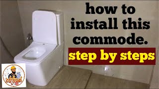 How to install a commode / Barthroom / වෙනස් ආකාරයක කොමොඩ් එකක් සවිකීරීමට ඉගෙනගමු.