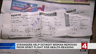 Strangers help Detroit woman removed from Spirit flight for health reasons