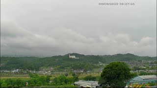 「6月6日」ライブカメラ　風越山、JR飯田線、天竜川